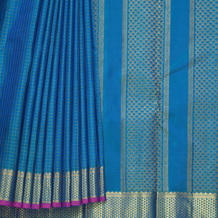 Hayagrivas Handloom Mayilkazhuthu Kanjivaram Silk Saree KBF665G2-6