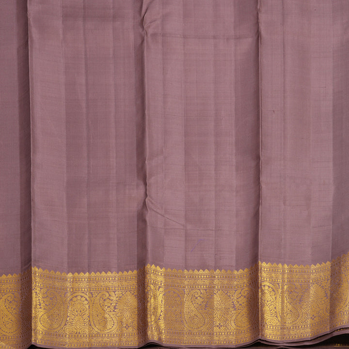 Hayagrivas Handloom Baby Pink Kanjivaram Silk Saree with Dusky Onion Pink Border KBF666G3-2`