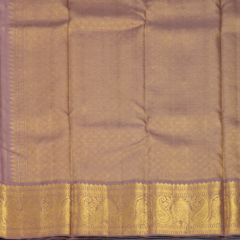 Hayagrivas Handloom Baby Pink Kanjivaram Silk Saree with Dusky Onion Pink Border KBF666G3-2`