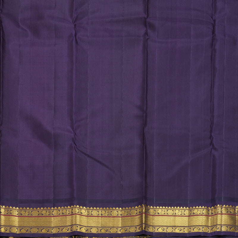 Hayagrivas Handloom Mango Yellow Kanjivaram Silk Saree with Nagapazham Border KBF669G11-1