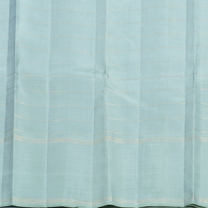 Hayagrivas Handloom Lilac Kanjivaram Silk Saree with Ganga Jamuna Border KBF669G9-1