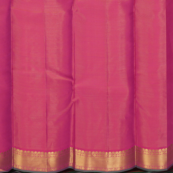 Hayagrivas Handloom Rani Pink Kanjivaram Silk Saree KBF670G4-1