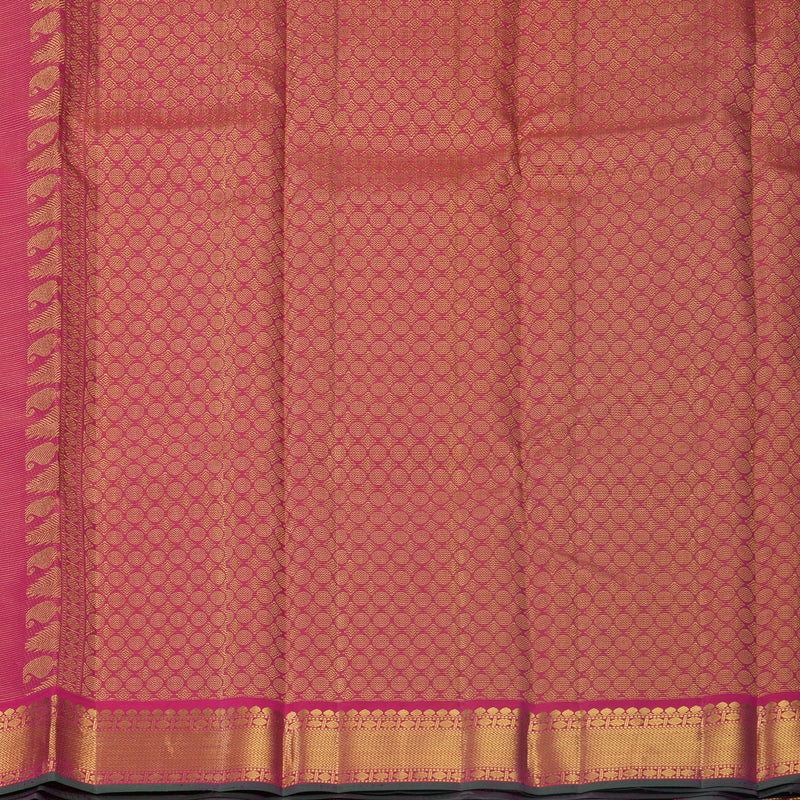 Hayagrivas Handloom Rani Pink Kanjivaram Silk Saree KBF670G4-1