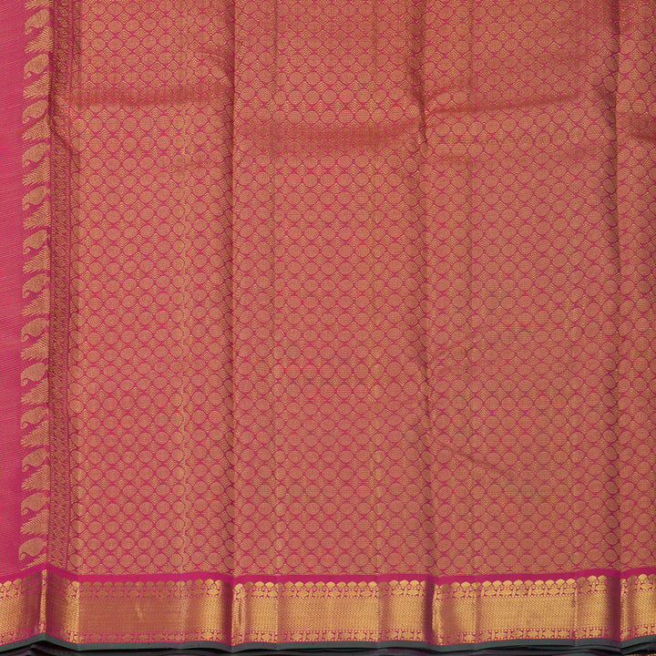 Hayagrivas Handloom Rani Pink Kanjivaram Silk Saree KBF670G4-1