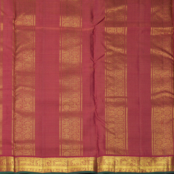 Hayagrivas Handloom Maroon Ten Yards Silk Saree KBF672G4-1