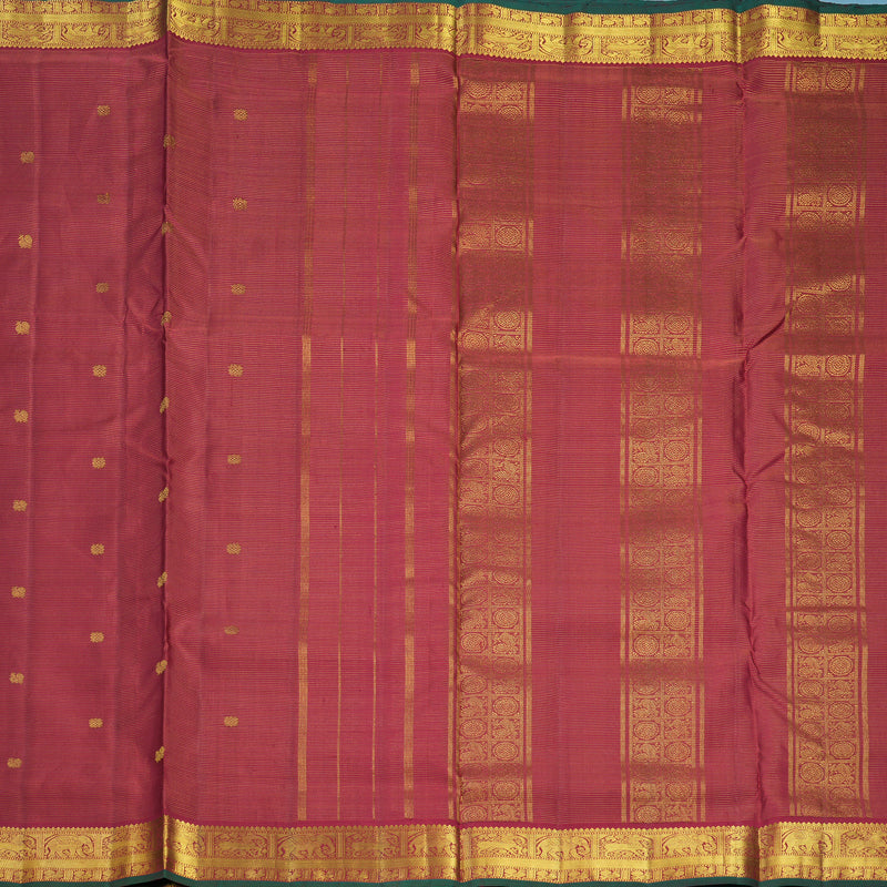 Hayagrivas Handloom Maroon Ten Yards Silk Saree KBF672G4-1