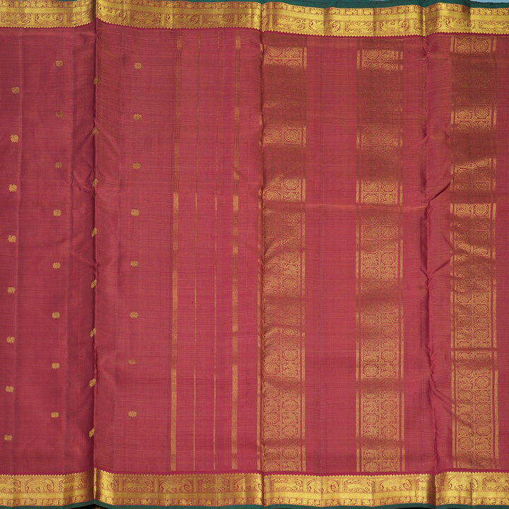 Hayagrivas Handloom Maroon Ten Yards Silk Saree KBF672G4-1