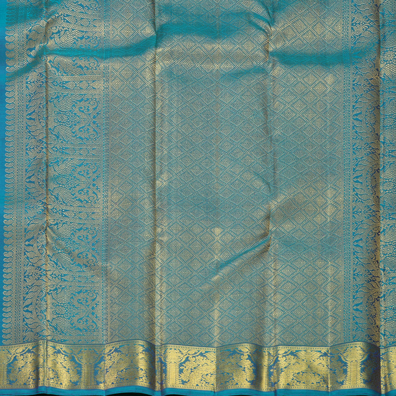 Hayagrivas Handloom Mayilkazhuthu Kanjivaram Silk Saree KBF673G1-1