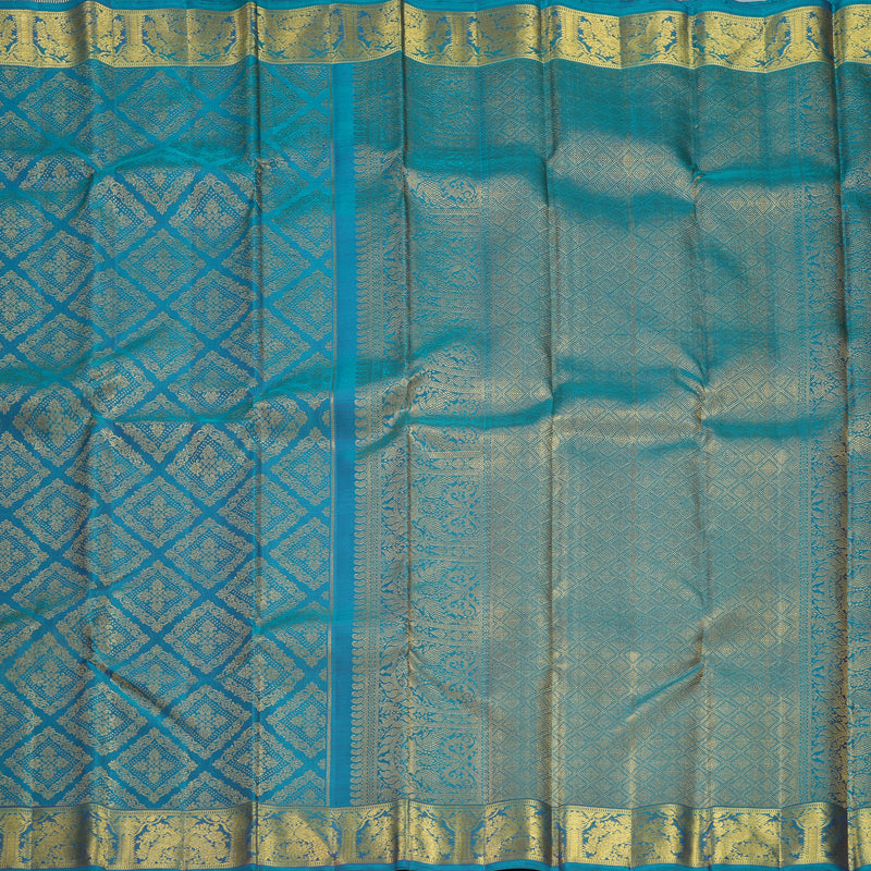 Hayagrivas Handloom Mayilkazhuthu Kanjivaram Silk Saree KBF673G1-1