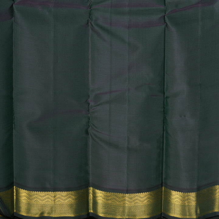 Hayagrivas Handloom Red Kanjivaram Silk Saree with Karum Pachai Border KBF677G2-1