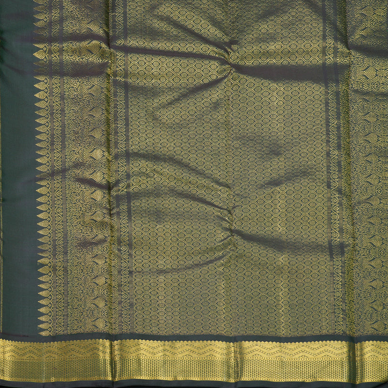 Hayagrivas Handloom Red Kanjivaram Silk Saree with Karum Pachai Border KBF677G2-1
