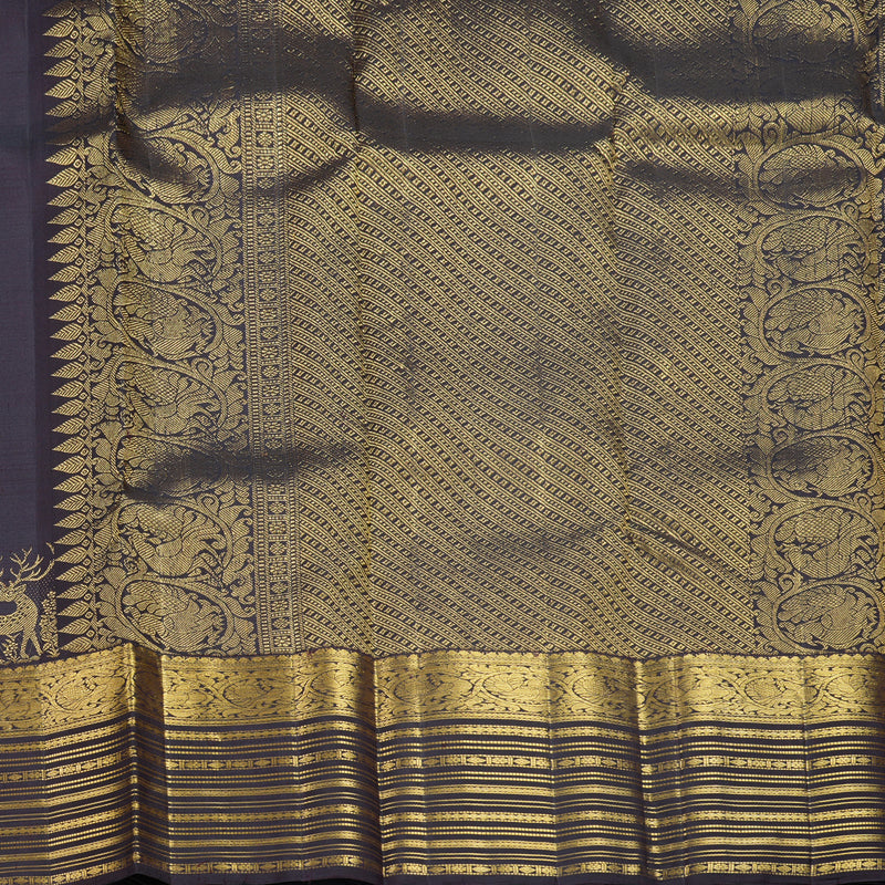 Hayagrivas Handloom Deep Snuff Kanjivaram Silk Saree KBF679G1-1
