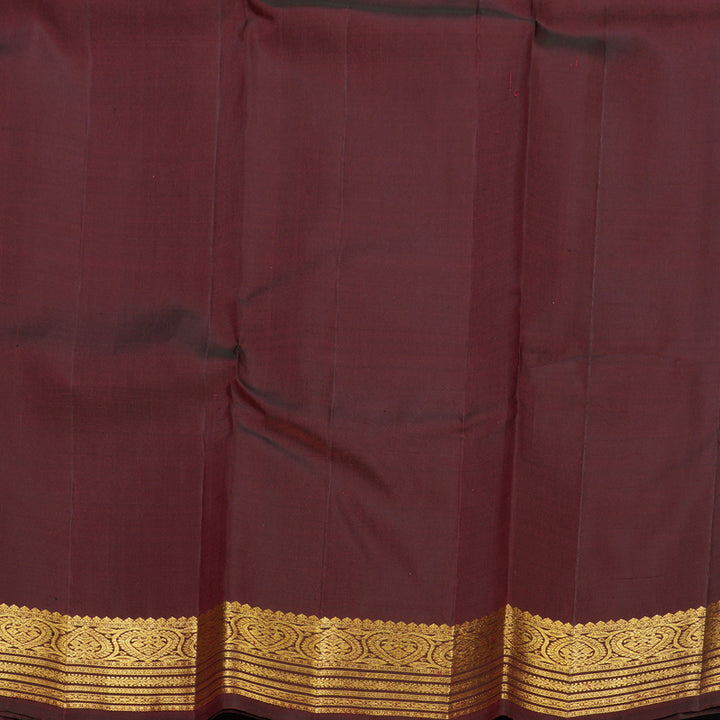 Hayagrivas Handloom Maroon Kanjivaram Silk Saree KBF679G1-4
