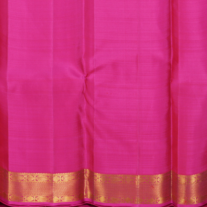 Hayagrivas Handloom Rani Pink Kanjivaram Silk Saree KBF679G2-1