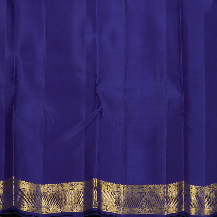 Hayagrivas Handloom Dark Blue Kanjivaram Silk Saree KBF679G2-3