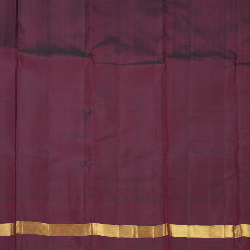 Hayagrivas Handloom Red Kanjivaram Silk Saree with Wine Maroon Border KBF681G2-1