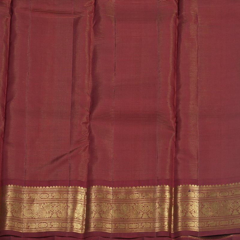 Hayagrivas Handloom Maroon Kanjivaram Silk Saree KBF682G1-5