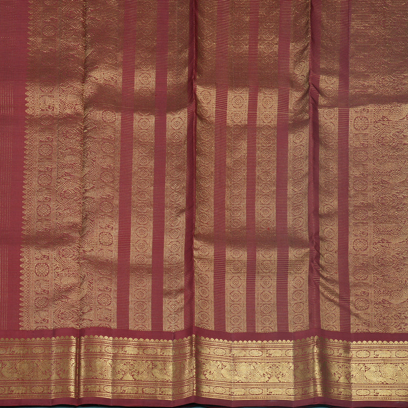 Hayagrivas Handloom Maroon Kanjivaram Silk Saree KBF682G1-5
