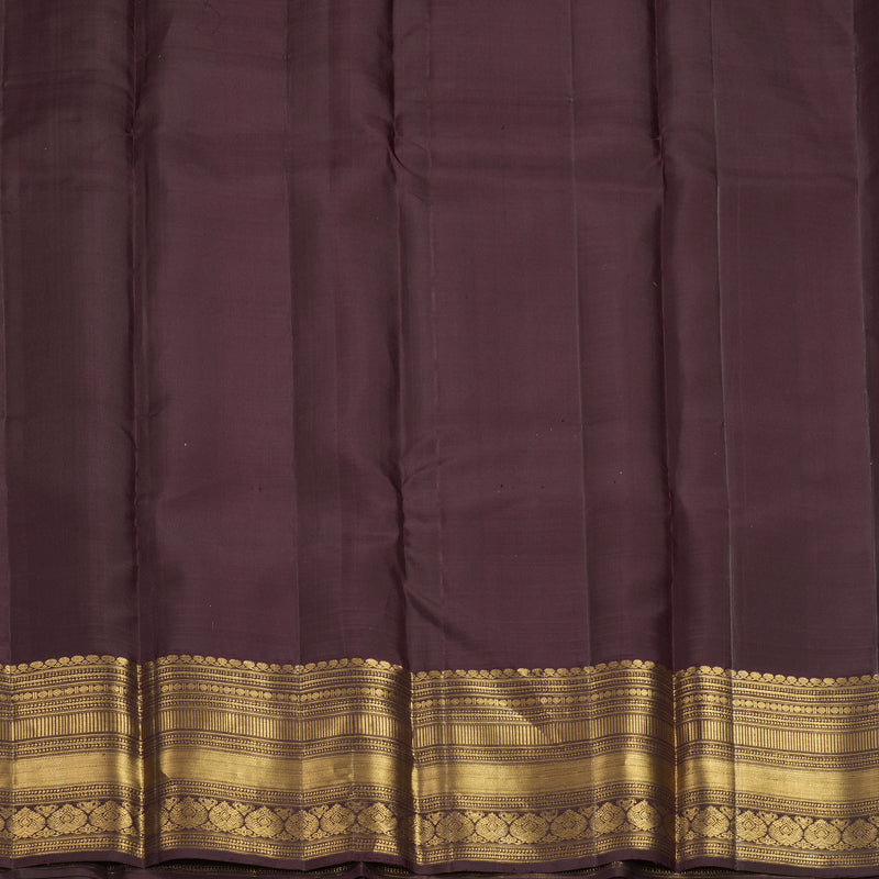 Hayagrivas Handloom Deep Jamun Kanjivaram Silk Saree KBF682G12-1