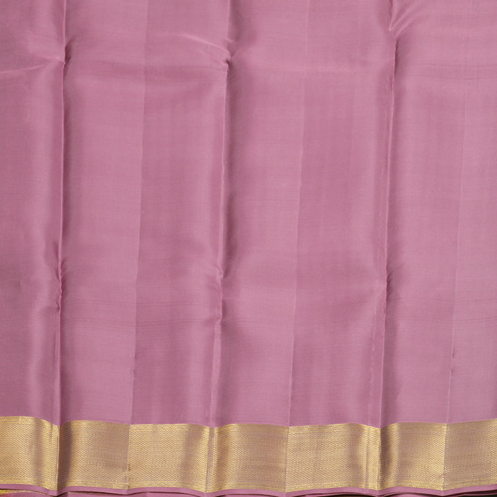 Hayagrivas Handloom Rosewood Pink Kanjivaram Silk Saree KBF682G13-1