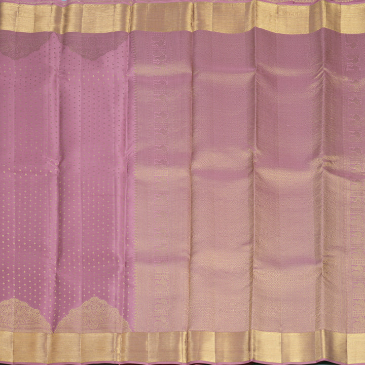 Hayagrivas Handloom Rosewood Pink Kanjivaram Silk Saree KBF682G13-1