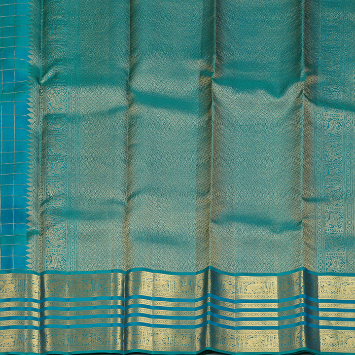 Hayagrivas Handloom Mayilkazhuthu Kanjivaram Silk Saree KBF682G14-3