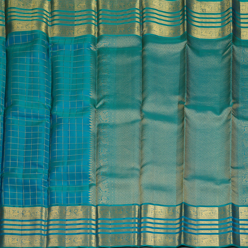 Hayagrivas Handloom Mayilkazhuthu Kanjivaram Silk Saree KBF682G14-3