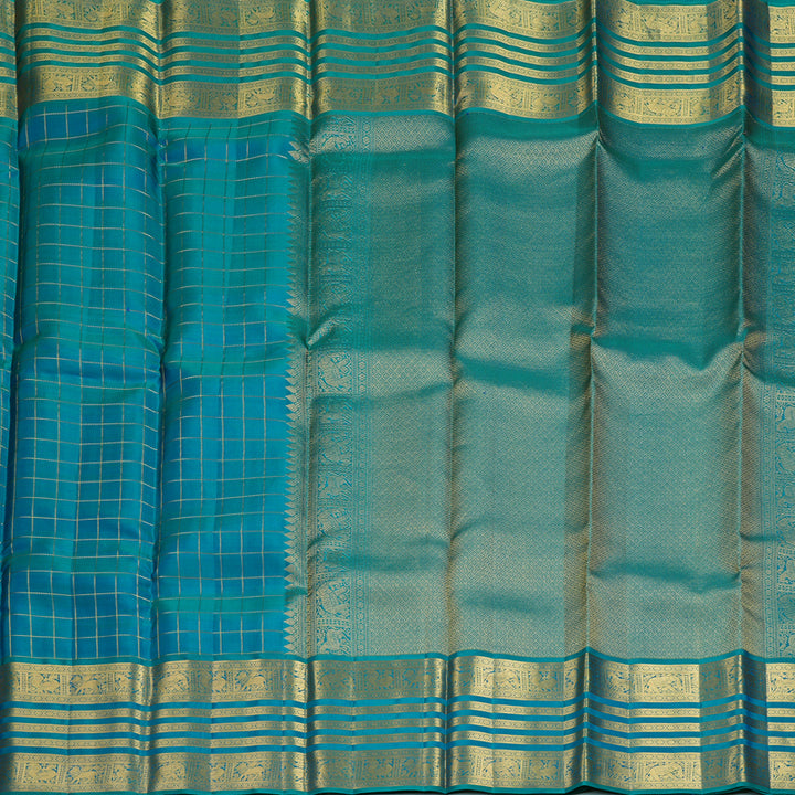 Hayagrivas Handloom Mayilkazhuthu Kanjivaram Silk Saree KBF682G14-3