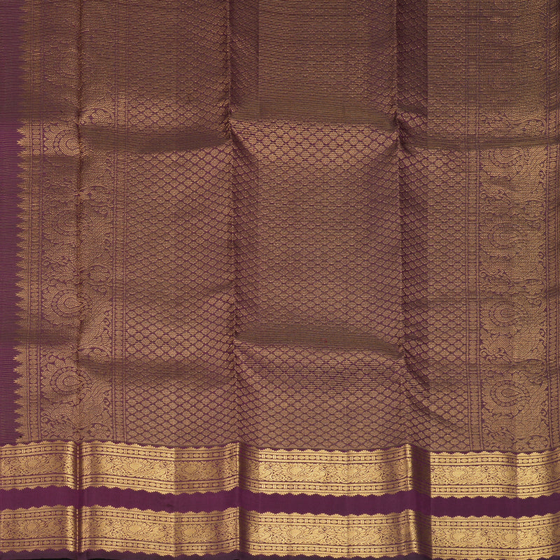 Hayagrivas Handloom Purple Kanjivaram Silk Saree KBF682G2-2