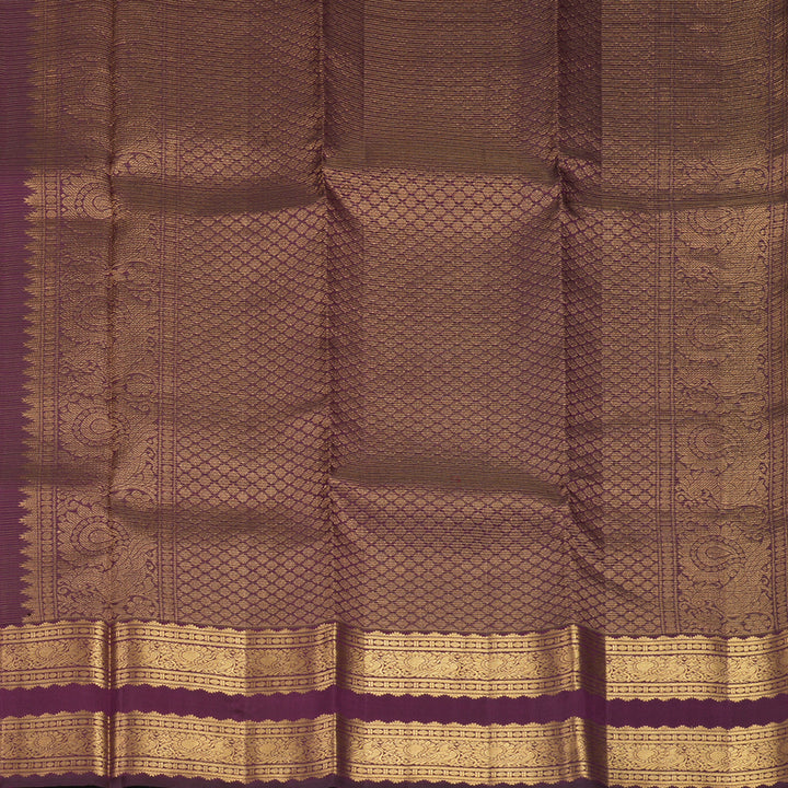 Hayagrivas Handloom Purple Kanjivaram Silk Saree KBF682G2-2