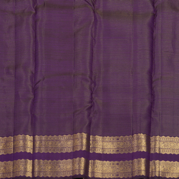 Hayagrivas Handloom Purple Kanjivaram Silk Saree KBF682G2-3
