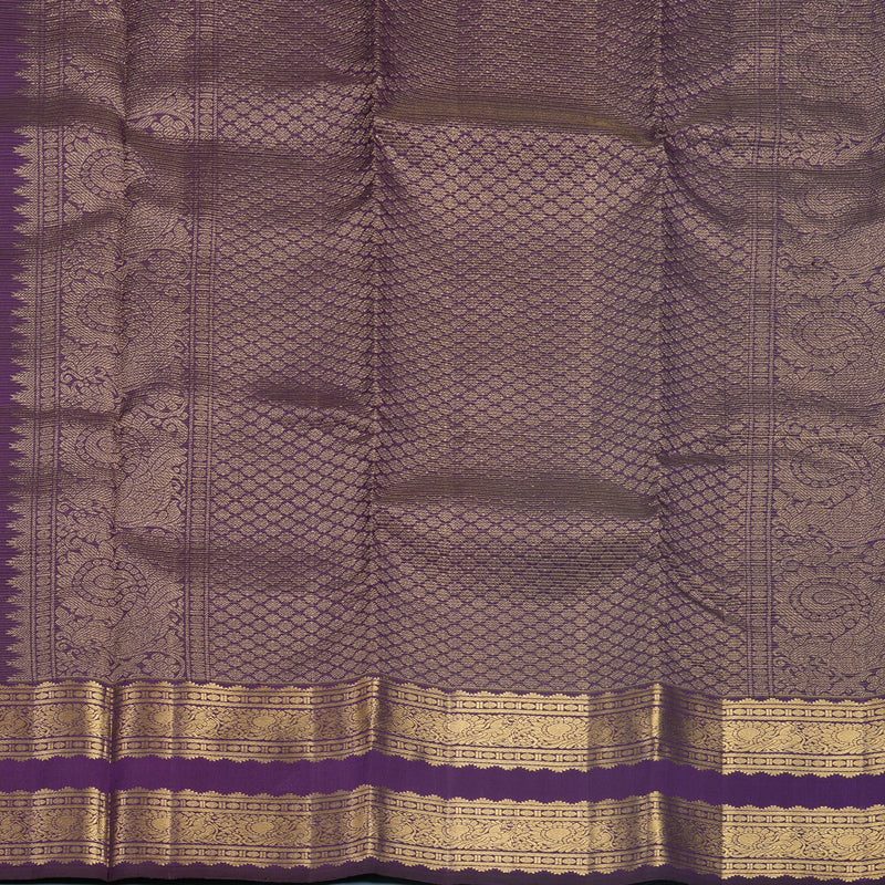 Hayagrivas Handloom Purple Kanjivaram Silk Saree KBF682G2-3