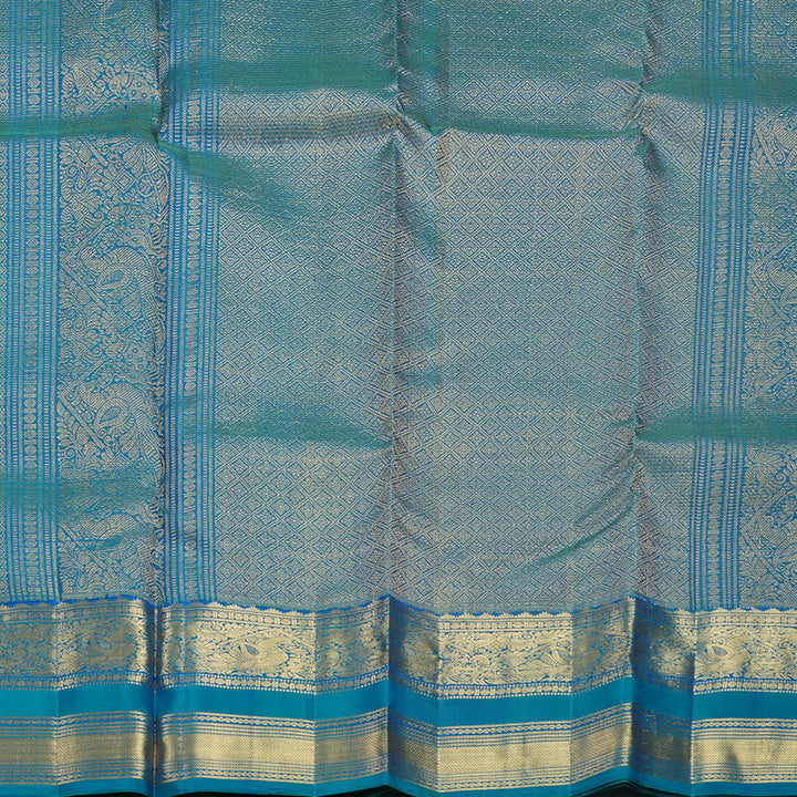 Hayagrivas Handloom Mayilkazhuthu Kanjivaram Silk Saree KBF682G2-4