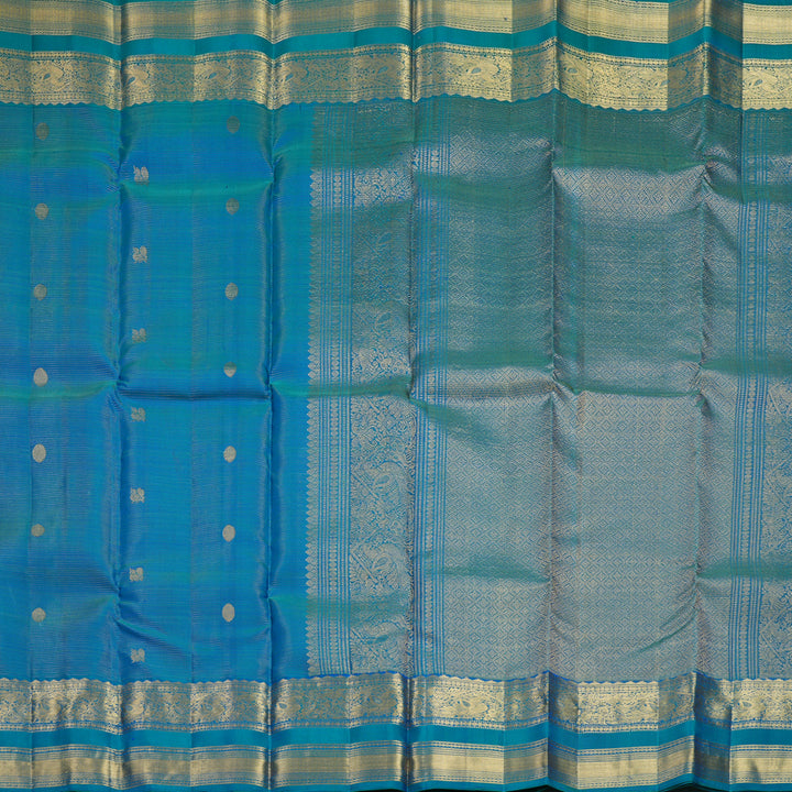 Hayagrivas Handloom Mayilkazhuthu Kanjivaram Silk Saree KBF682G2-4