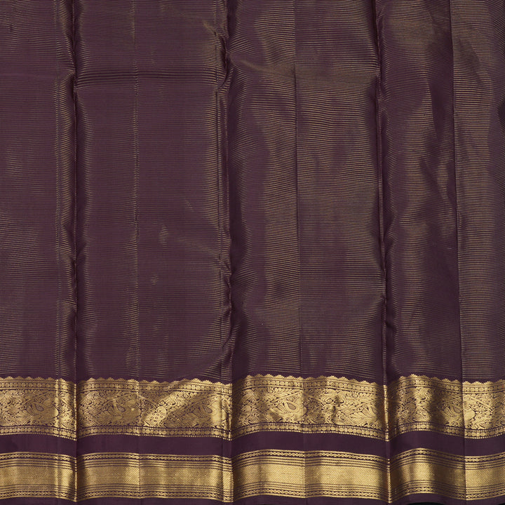Hayagrivas Handloom Deep Jamun Kanjivaram Silk Saree KBF682G2-5