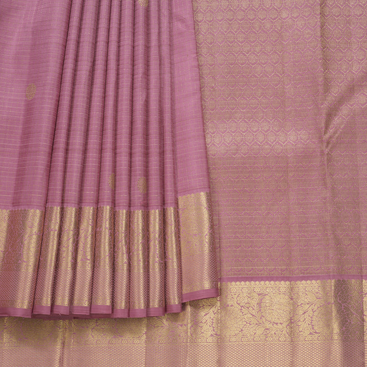 Hayagrivas Handloom Persian Pink Kanjivaram Silk Saree KBF682G6-1