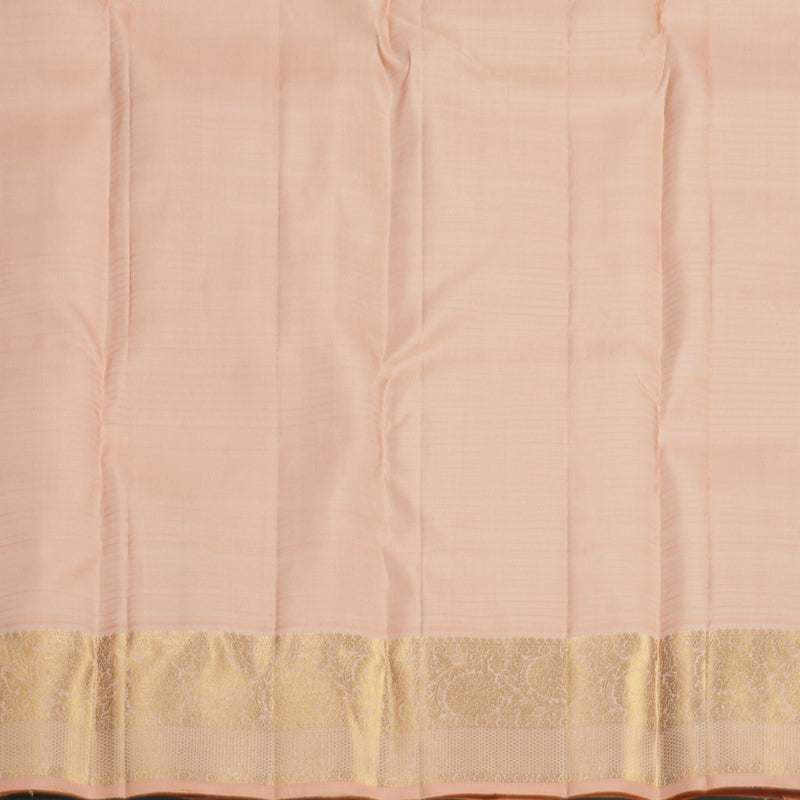 Hayagrivas Handloom Peach Orange Kanjivaram Silk Saree KBF682G6-4