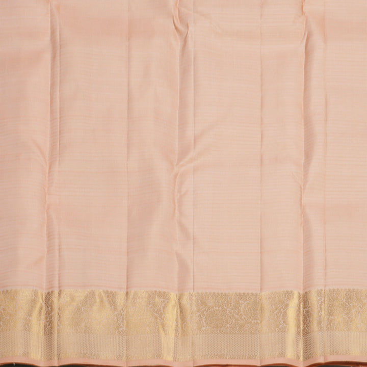 Hayagrivas Handloom Peach Orange Kanjivaram Silk Saree KBF682G6-4