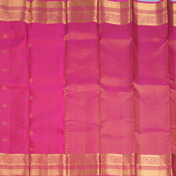 Hayagrivas Handloom Rani Pink Kanjivaram Silk Saree KBF682G6-6