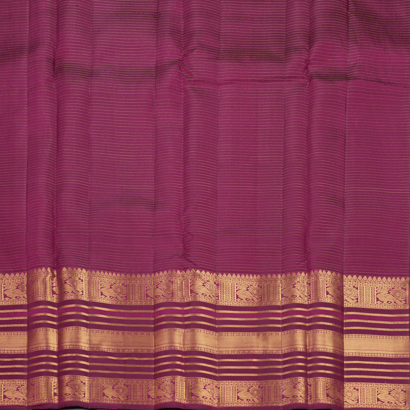 Hayagrivas Handloom Purple Kanjivaram Silk Saree KBF682G8-2