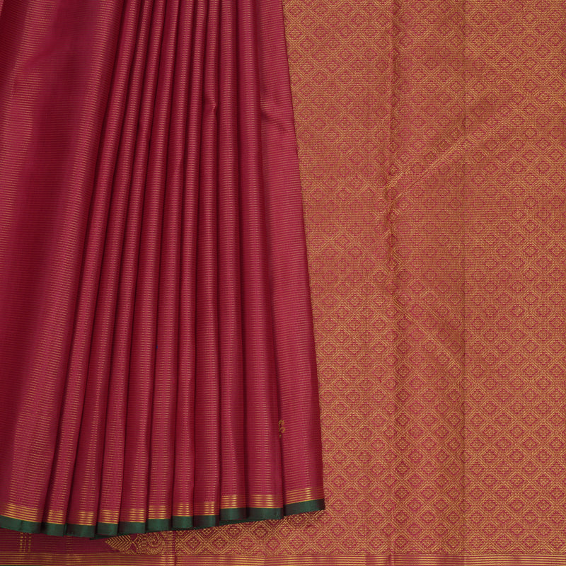 Hayagrivas Handloom Maroon Kanjivaram Silk Saree KBF683G8-1