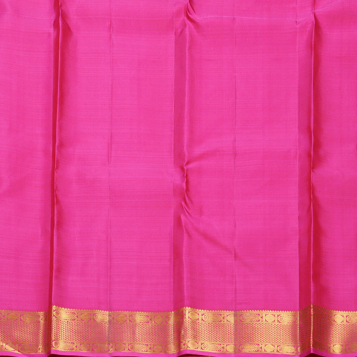Hayagrivas Handloom Rani Pink Kanjivaram Silk Saree KBF687G1-1