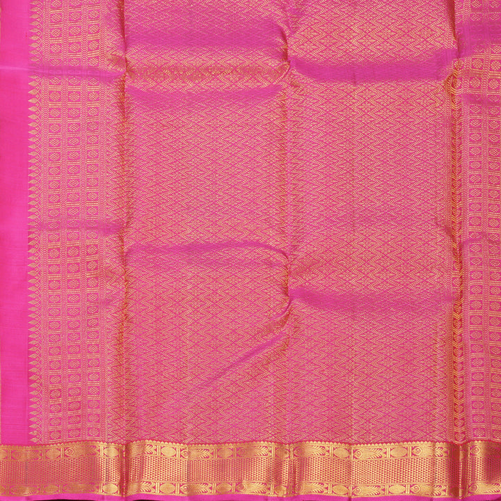 Hayagrivas Handloom Rani Pink Kanjivaram Silk Saree KBF687G1-1