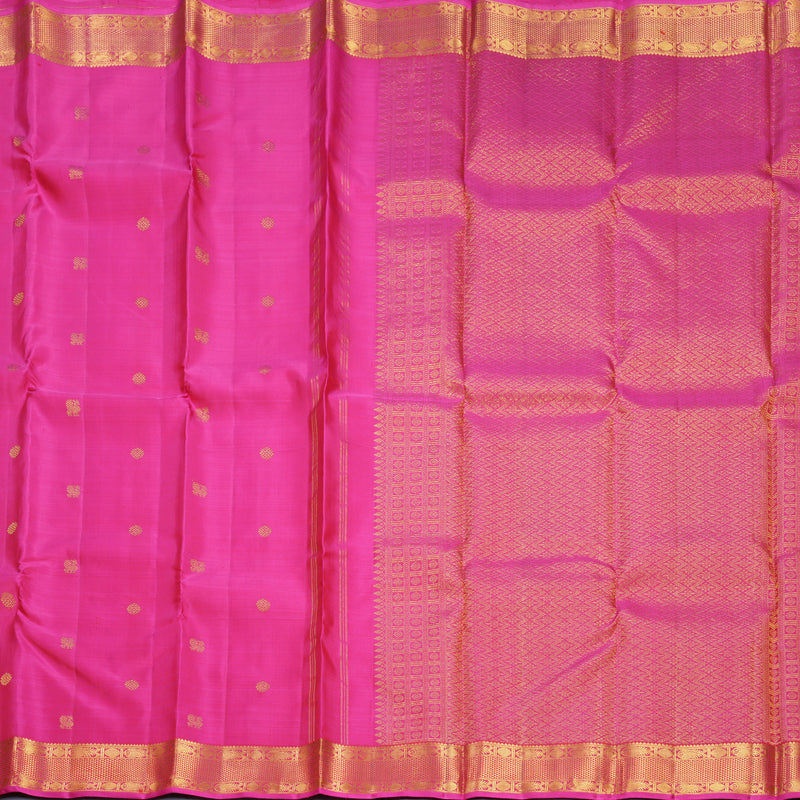 Hayagrivas Handloom Rani Pink Kanjivaram Silk Saree KBF687G1-1