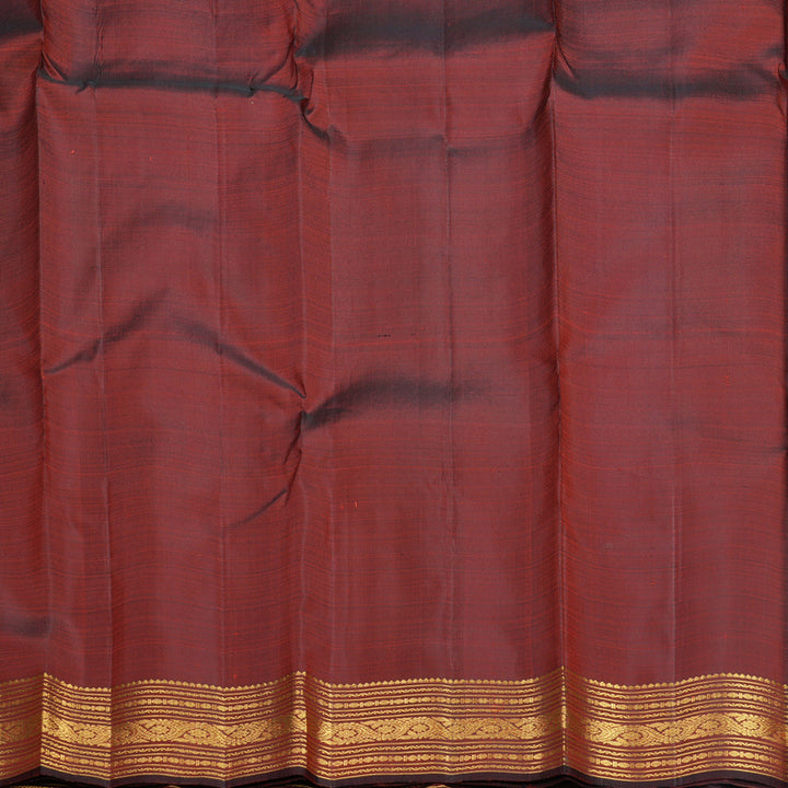 Hayagrivas Handloom Araku Maroon Kanjivaram Silk Saree KBF687G1-2
