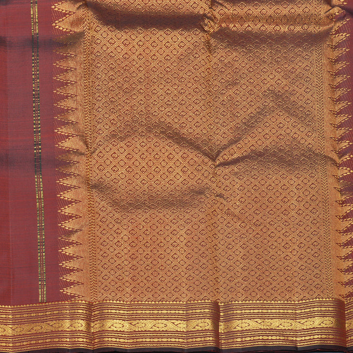 Hayagrivas Handloom Araku Maroon Kanjivaram Silk Saree KBF687G1-2