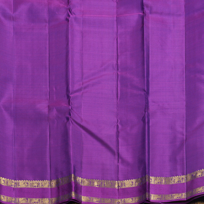 Hayagrivas Handloom Purple Kanjivaram Silk Saree KBF687G1-4