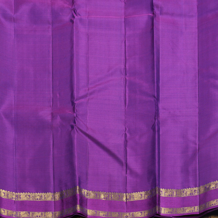 Hayagrivas Handloom Purple Kanjivaram Silk Saree KBF687G1-4