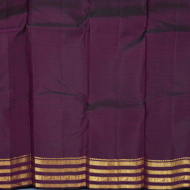 Hayagrivas Handloom Purple Kanjivaram Silk Saree KBF687G1-5