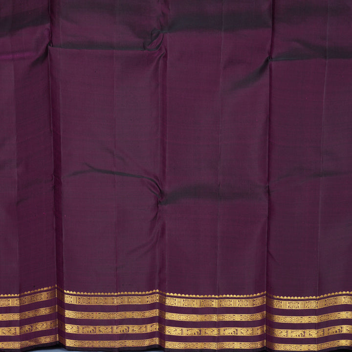 Hayagrivas Handloom Purple Kanjivaram Silk Saree KBF687G1-5